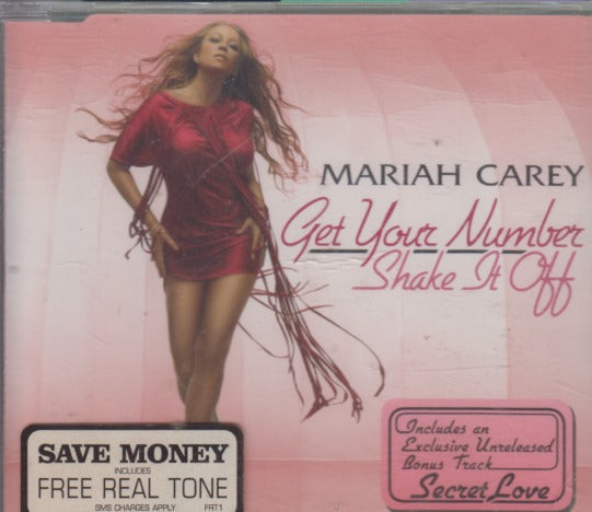 Mariah Carey: Get Your Number / Shake It Off EU 3-Track Maxi-Single w/ Hype Sticker