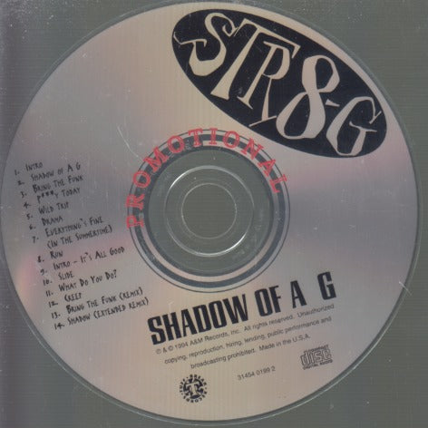 Str8-G: Shadow Of A G Promo Stamped w/ No Artwork