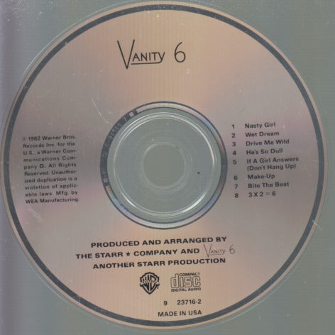 Vanity 6: Vanity 6 w/ No Artwork