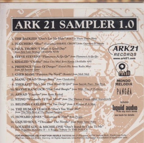 Ark 21 Sampler 1.0 17-Track Promo