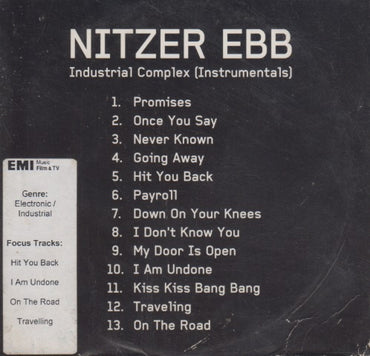 Nitzer Ebb: Industrial Complex (Instrumentals) 13-Track Promo