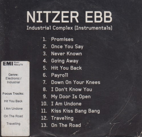 Nitzer Ebb: Industrial Complex (Instrumentals) 13-Track Promo