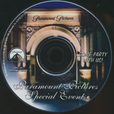 Paramount Pictures Special Events w/ Back Artwork