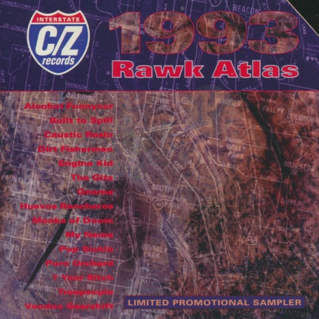 Interstate C/Z Records: 1993 Rawk Atlas Limited Promo w/ Cut Artwork