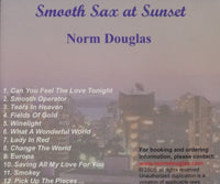 Norm Douglas: Smooth Sax At Sunset Signed