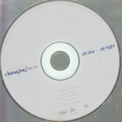 Changing Faces: All Day, All Night Promo w/ Back Artwork
