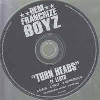 Dem Franchize Boyz: Turn Heads 3-Track Promo w/ Back Artwork