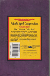 Advanced Dungeons & Dragons Priest's Spell Compendium Volume Three