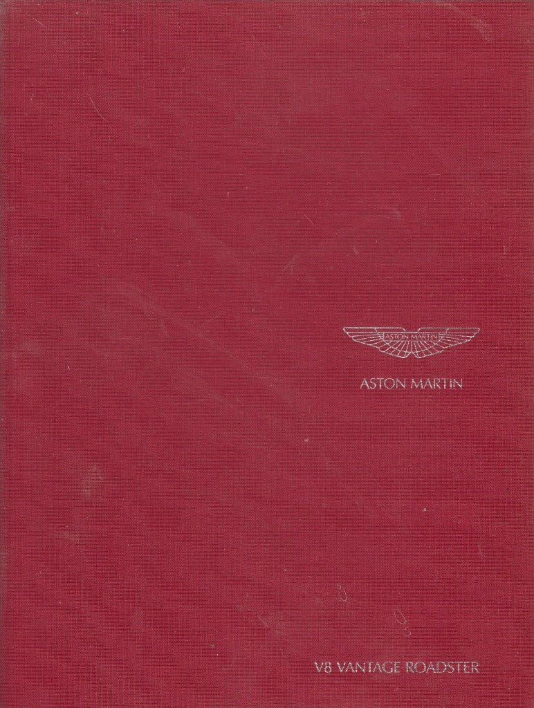 Aston Martin V8 Vantage Roadster Brochure