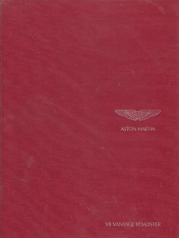 Aston Martin V8 Vantage Roadster Brochure