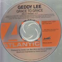 Geddy Lee: Grace To Grace 1-Track Promo w/ Back Artwork