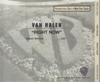 Van Halen: Right Now 1-Track Promo w/ Back Artwork