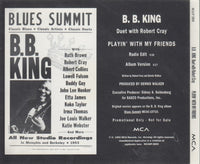 B.B. King: Playin' With My Friends 2-Track Promo w/ Back Artwork