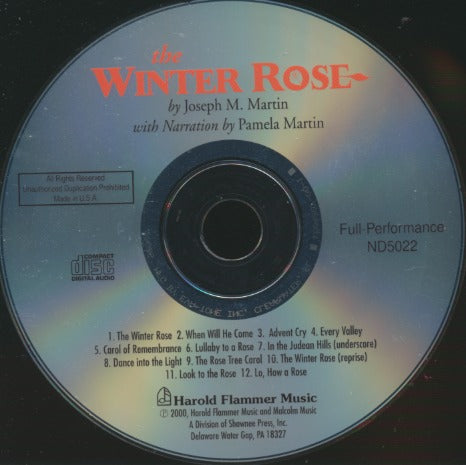 Joseph M. Martin: The Winter Rose w/ Back Artwork