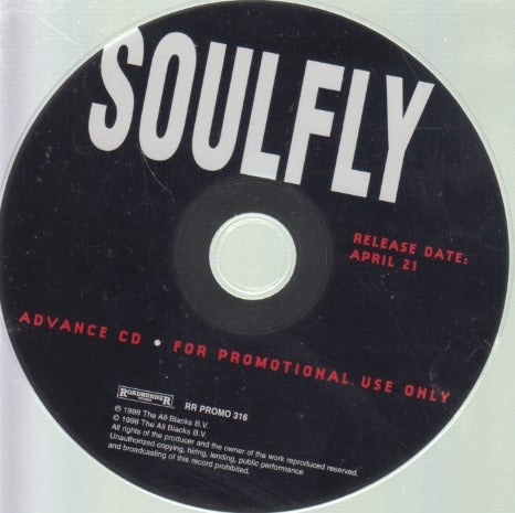 Soulfly: Soulfly 15-Track Advance Promo w/ Back Artwork