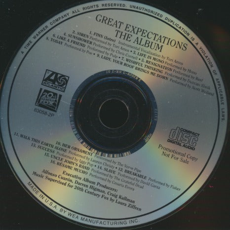 Great Expectations: The Album Promo w/ Back Artwork