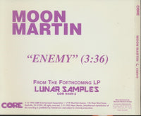 Moon Martin: Enemy 1-Track Promo w/ Back Artwork