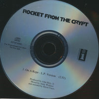 Rocket From The Crypt: On A Rope 1-Track Promo w/ Back Artwork