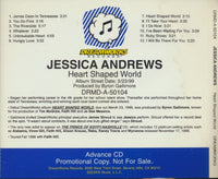 Jessica Andrews: Heart Shaped World Advance Promo w/ Back Artwork