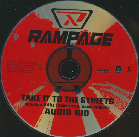Rampage: Take It To The Streets 2-Track Promo w/ Back Artwork