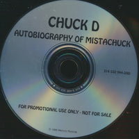 Chuck D: Autobiography Of MistaChuck Advance Promo w/ Back Artwork