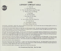 LSG: Levert Sweat Gill Advance Promo w/ Back Artwork