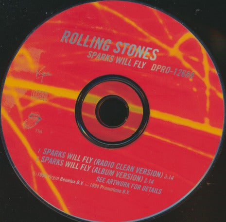 Rolling Stones: Sparks Will Fly 2-Track Promo w/ Back Artwork