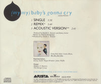 Eurythmics: (My My) Baby's Gonna Cry 3-Track Promo w/ Water Damaged Artwork