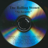 The Rolling Stones: No Security Advance Promo w/ Back Artwork