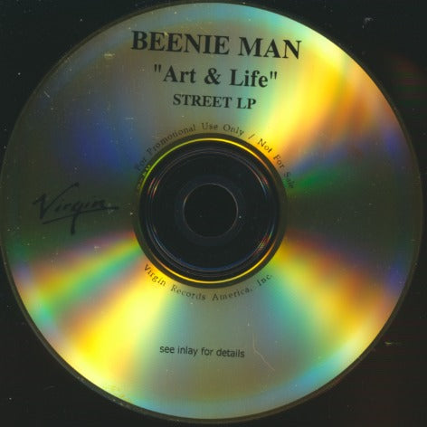 Beenie Man: Art & Life Advance Promo w/ Back Artwork