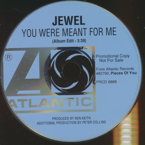 Jewel: You Were Meant For Me 1-Track Promo w/ No Artwork