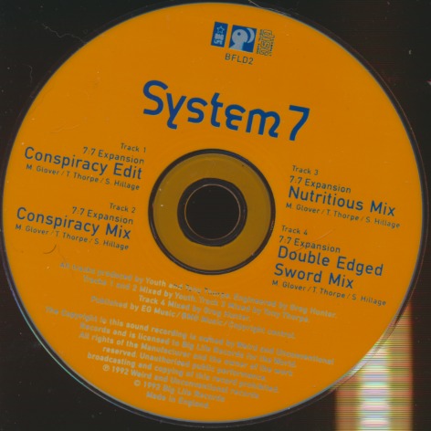 System 7: 7:7 Expansion 4-Track Maxi-Single w/ No Artwork