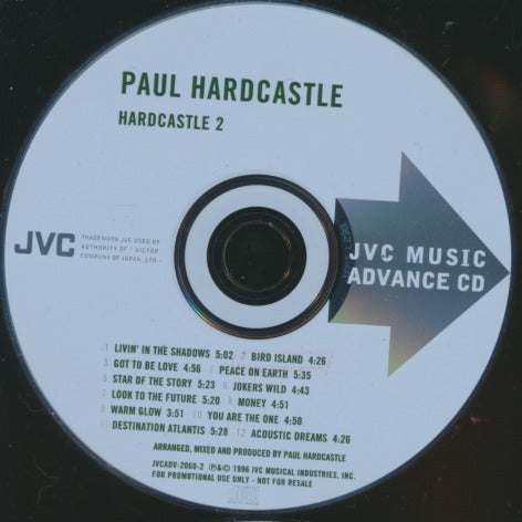 Paul Hardcastle: Hardcastle 2 Advance Promo w/ No Artwork