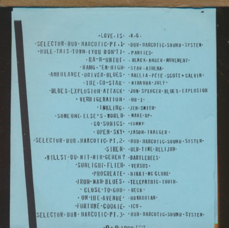 Selector Dub Narcotic 23-Track Promo w/ No Artwork