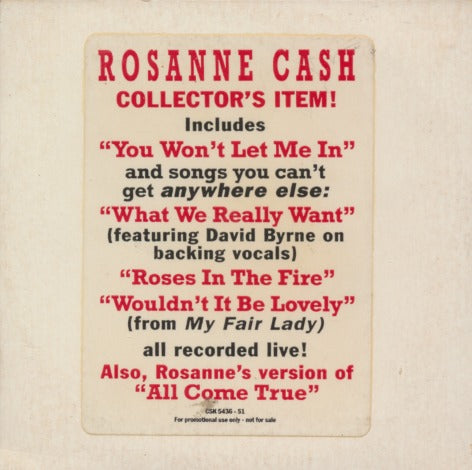 Rosanne Cash: RC 5 5-Track Collector's Promo