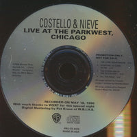 Costello & Nieve: Live At The ParkWest, Chicago 4-Track Promo