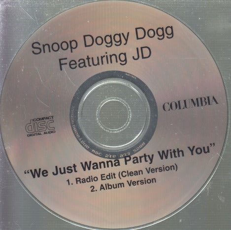 Snoop Doggy Dogg: We Just Wanna Party With You 2-Track Maxi-Single w/ No Artwork