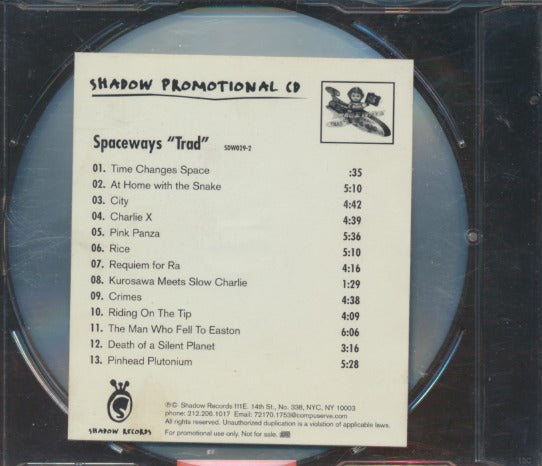 Spaceways: Trad Advance Promo w/ Hype Sticker & No Artwork