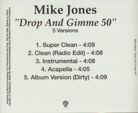 Mike Jones: Drop And Gimme 50 5-Track Promo w/ Back Artwork