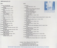 100% Hip Hop Vol. 10 30-Track 2-Disc Set Promo w/ Back Artwork