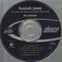 Hannah Jones: No One Can Love You More Than Me: The Remixes 5-Track Promo w/ Front Artwork
