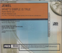 Jewel: What's Simple Is True 2-Track Promo w/ Hype Sticker & Back Artwork
