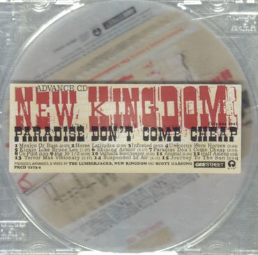 New Kingdom: Paradise Don't Come Cheap 15-Track Advance Promo w/ Hype Sticker