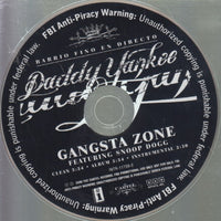 Daddy Yankee: Gangsta Zone 3-Track Promo w/ Back Artwork