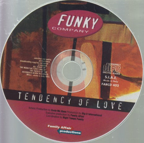 Funky Company: Tendency Of Love w/ Back Artwork