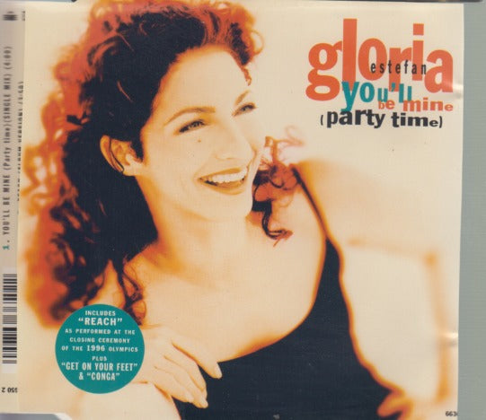 Gloria Estefan: You'll Be Mine: Party Time 4-Track Maxi-Single w/ Cut Artwork