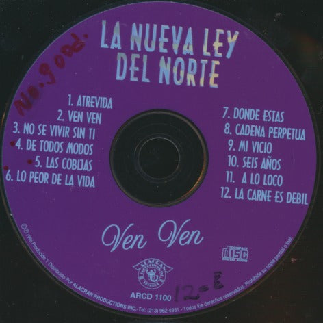 La Nueva Ley Del Norte: Ven Ven w/ No Artwork