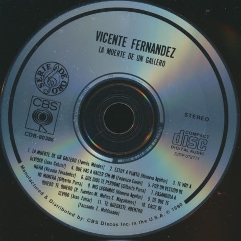 Vicente Fernandez: La Muerte De Un Gallero w/ No Artwork