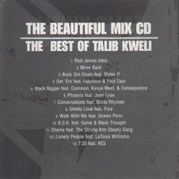 Talib Kweli: The Beautiful Mix CD: The Best Of 13-Track w/ Front Artwork