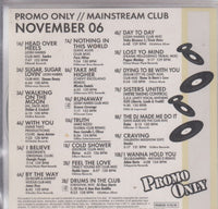 Promo Only: Mainstream Club November 06 2-Disc Set 20-Track Promo